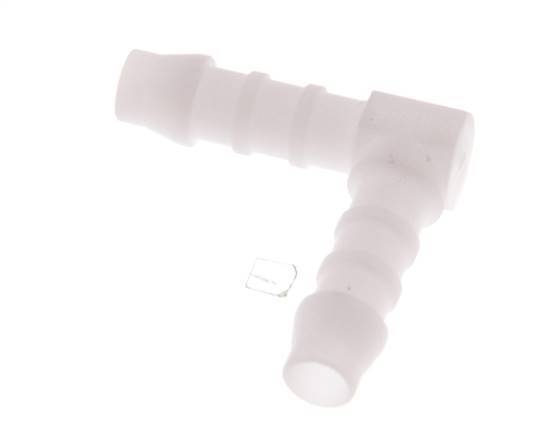 Raccordement de tuyau coudé 6 mm (1/4'') en POM [20 pièces].