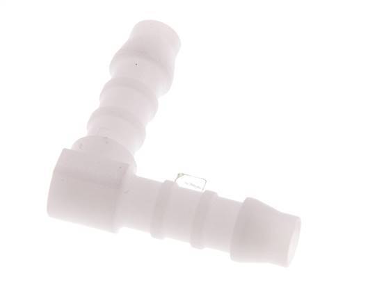 Raccordement de tuyau coudé 6 mm (1/4'') en POM [20 pièces].