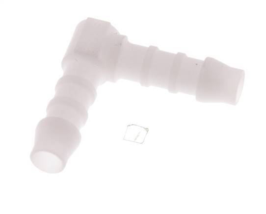 Raccordement de tuyau coudé 6 mm (1/4'') en POM [20 pièces].