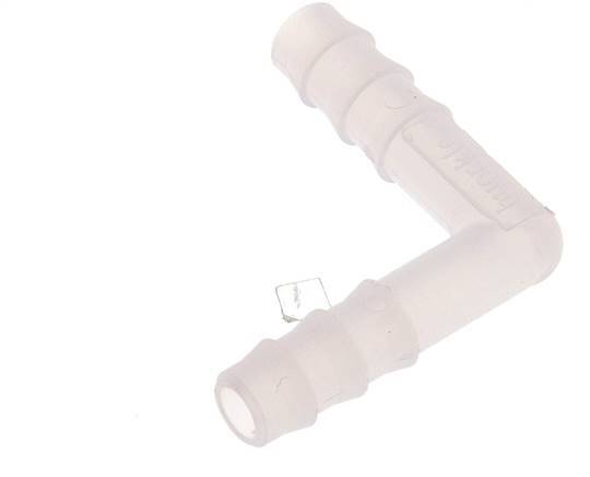 Raccordement de tuyau coudé en PVDF de 6 mm (1/4'') [2 pièces].