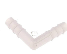Raccordement de tuyau coudé en PVDF de 6 mm (1/4'') [2 pièces].