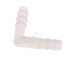 Raccordement de tuyau coudé en PVDF de 6 mm (1/4'') [2 pièces].
