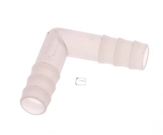 Connecteur de tuyau coudé en PVDF de 10 mm [2 pièces].