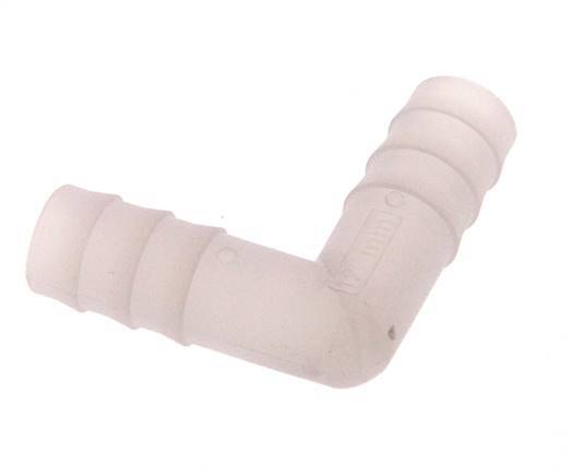 Raccordement de tuyau coudé en PVDF de 13 mm (1/2'') [2 pièces].