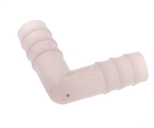 Raccordement de tuyau coudé en PVDF de 13 mm (1/2'') [2 pièces].