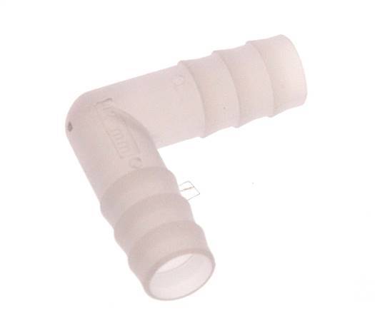 Raccordement de tuyau coudé en PVDF de 13 mm (1/2'') [2 pièces].