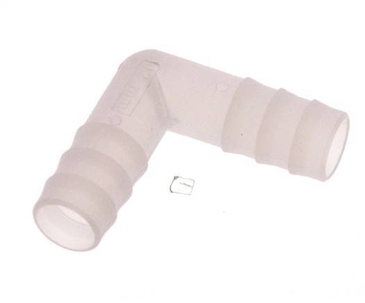 Raccordement de tuyau coudé en PVDF de 13 mm (1/2'') [2 pièces].