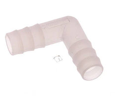 Raccordement de tuyau coudé en PVDF de 13 mm (1/2'') [2 pièces].