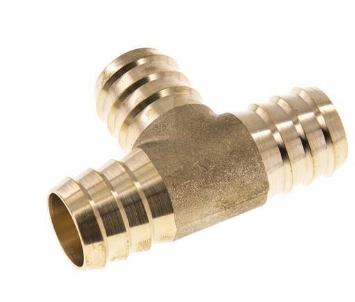 Connecteur de tuyau en té en laiton de 25 mm (1'')