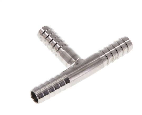 Raccord de tuyau en T en acier inoxydable 1.4301 de 6 mm (1/4'') [2 pièces].