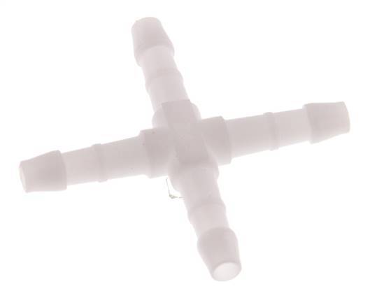 Connecteur de tuyau transversal en POM 4 mm [10 pièces].