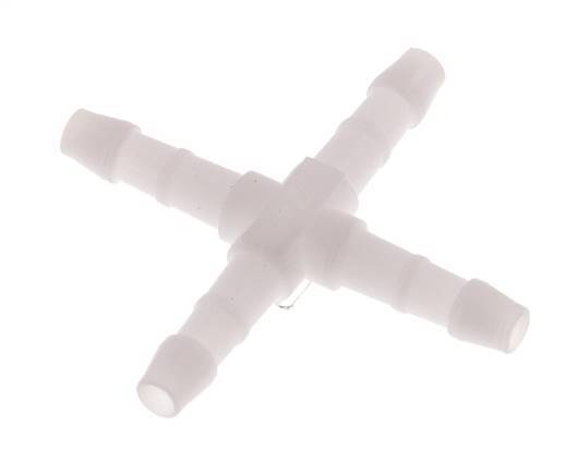 Connecteur de tuyau transversal en POM 4 mm [10 pièces].