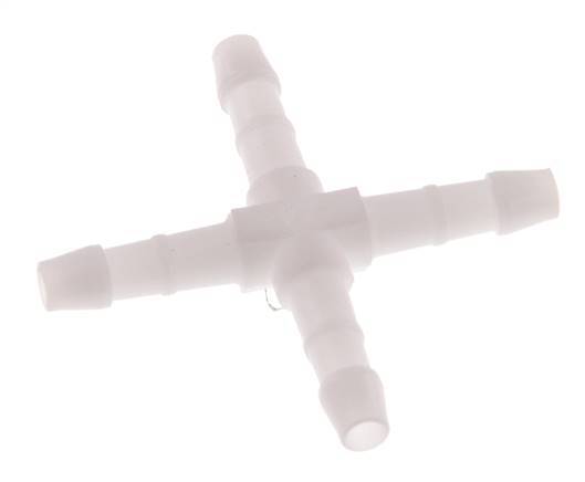 Connecteur de tuyau transversal en POM 4 mm [10 pièces].