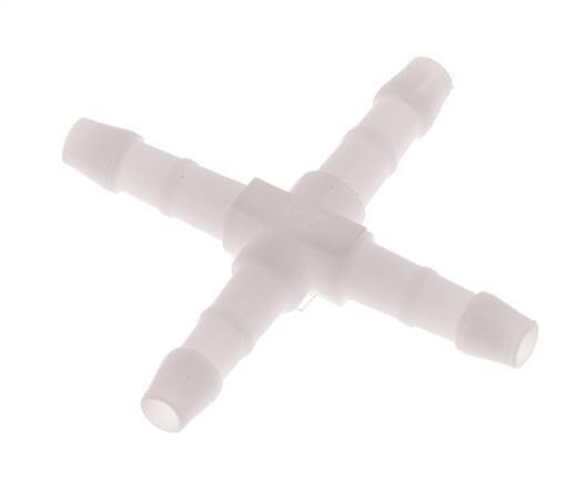 Connecteur de tuyau transversal en POM 4 mm [10 pièces].