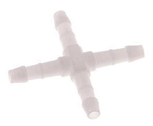 Connecteur de tuyau transversal en POM 4 mm [10 pièces].