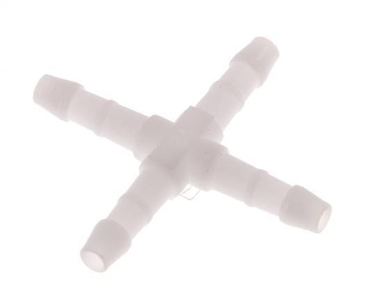Connecteur de tuyau transversal en POM 4 mm [10 pièces].