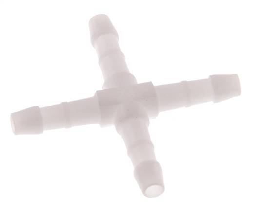 Connecteur de tuyau transversal en POM 4 mm [10 pièces].
