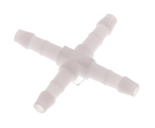 Connecteur de tuyau transversal en POM 4 mm [10 pièces].