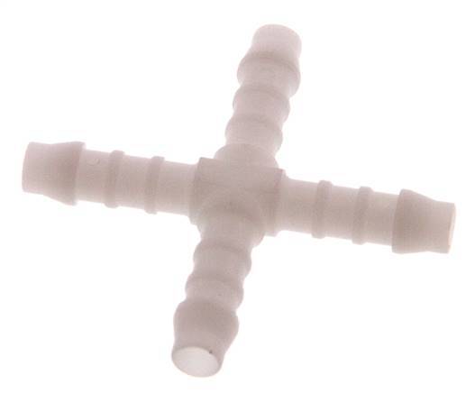 Connecteur de tuyau croisé 6 mm (1/4'') en POM [5 pièces].