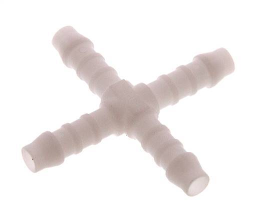 Connecteur de tuyau croisé 6 mm (1/4'') en POM [5 pièces].