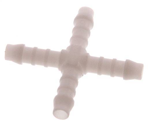 Connecteur de tuyau croisé 6 mm (1/4'') en POM [5 pièces].