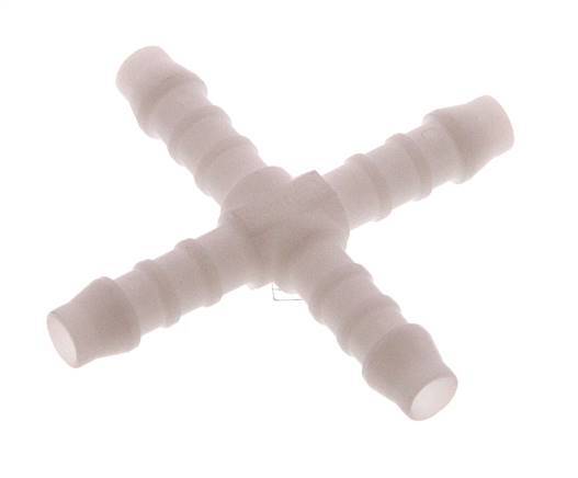 Connecteur de tuyau croisé 6 mm (1/4'') en POM [5 pièces].