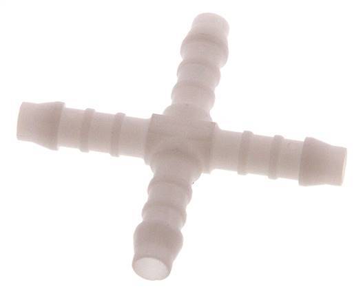 Connecteur de tuyau croisé 6 mm (1/4'') en POM [5 pièces].