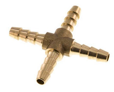 Connecteur de tuyau transversal en laiton de 6 mm (1/4'') [2 pièces].