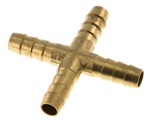Connecteur de tuyau transversal en laiton de 9 mm (3/8'') [2 pièces].