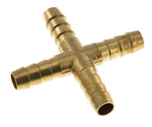Connecteur de tuyau transversal en laiton de 9 mm (3/8'') [2 pièces].