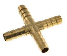 Connecteur de tuyau transversal en laiton de 9 mm (3/8'') [2 pièces].