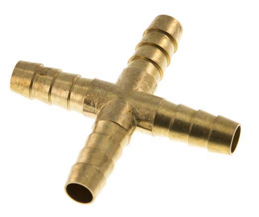 Connecteur de tuyau transversal en laiton de 9 mm (3/8'') [2 pièces].