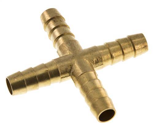 Connecteur de tuyau transversal en laiton de 9 mm (3/8'') [2 pièces].