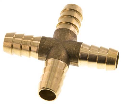Connecteur de tuyau transversal en laiton de 13 mm (1/2'')