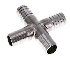 13 mm (1/2'') Stainless Steel 1.4301 Cross Hose Connector