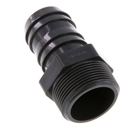 40 mm & G1-1/2'' PVC-U tuyau bar mâle 89mm EN 1452-3