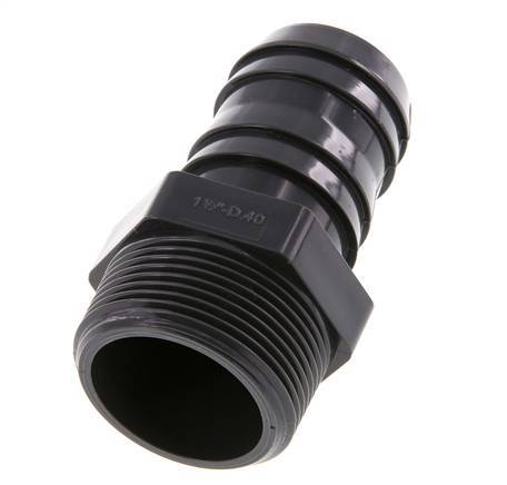 40 mm & G1-1/2'' PVC-U tuyau bar mâle 89mm EN 1452-3