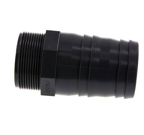 Embout de tuyau PVC-U 60 mm et G2'' mâle 118 mm EN 1452-3