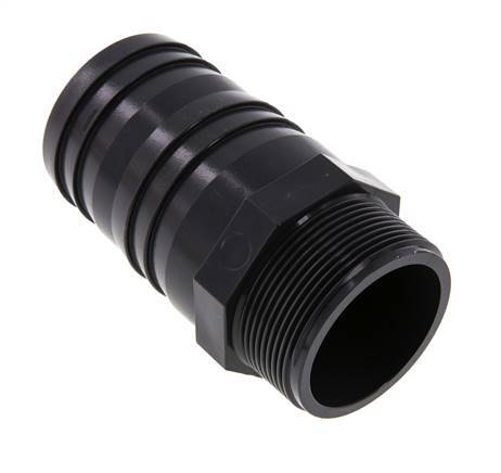 Embout de tuyau PVC-U 60 mm et G2'' mâle 118 mm EN 1452-3