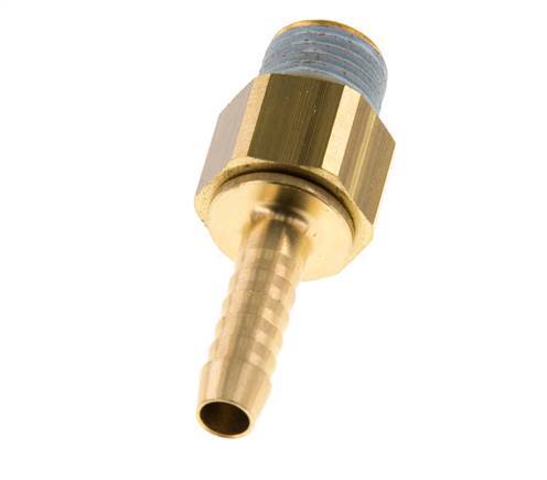 Embout de tuyau 6 mm (1/4'') et R1/4'' en laiton mâle NBR rotatif