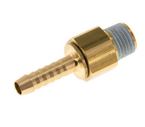 Embout de tuyau 6 mm (1/4'') et R1/4'' en laiton mâle NBR rotatif