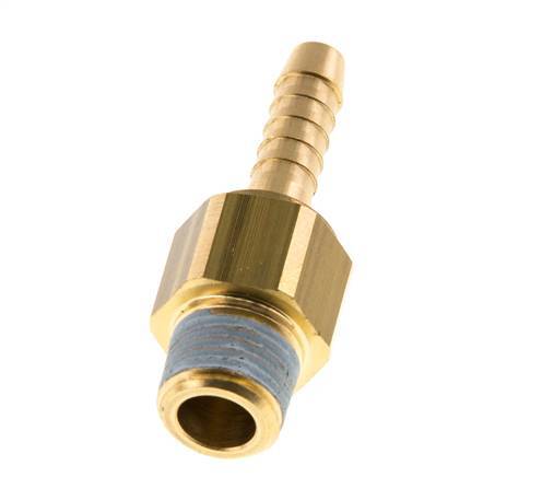 Embout de tuyau 6 mm (1/4'') et R1/4'' en laiton mâle NBR rotatif