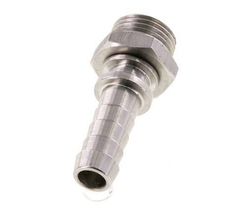 13 mm (1/2'') & R1/2'' Stainless Steel 1.4301 Hose Barb Male FKM Rotatable