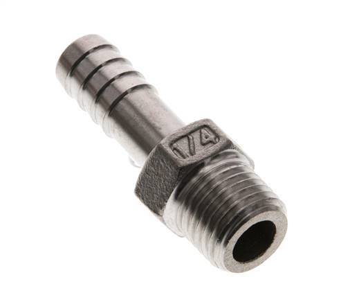 9 mm (3/8'') & 1/4''NPT Stainless Steel 1.4408 Hose Barb Male [2 Pieces]