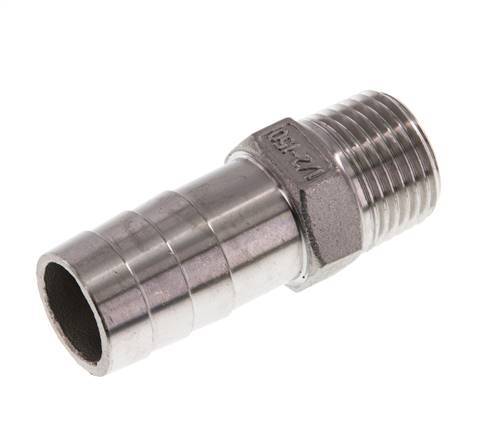 19 mm (3/4'') & 1/2''NPT Stainless Steel 1.4408 Hose Barb Male