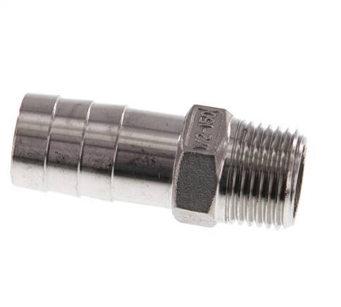 19 mm (3/4'') & 1/2''NPT Stainless Steel 1.4408 Hose Barb Male