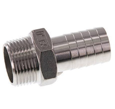 25 mm (1'') & 1''NPT Stainless Steel 1.4408 Hose Barb Male