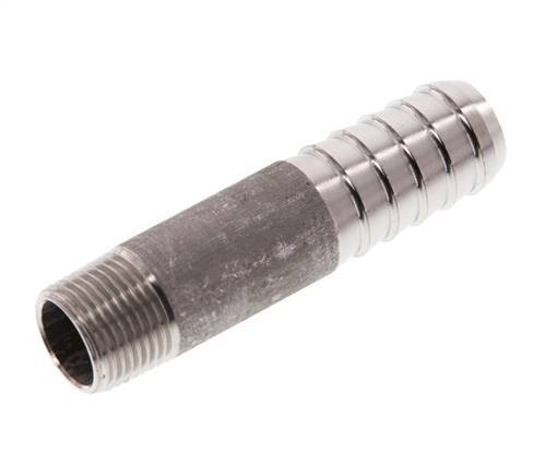 16 mm (5/8'') & R3/8'' Stainless Steel 1.4571 Hose Barb Male 70mm