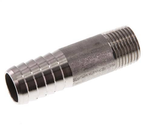 19 mm (3/4'') & R1/2'' Acier inoxydable 1.4571 Barre de tuyau mâle 70mm