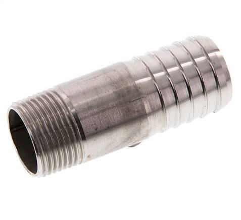 25 mm (1'') & R3/4'' Stainless Steel 1.4571 Hose Barb Male 70mm